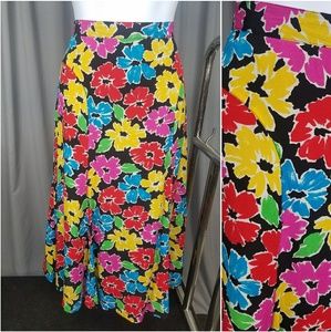 Colorful Floral Vintage Liz Claiborne Skirt